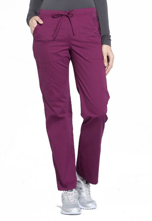 Picture of WW160 - Mid Rise Straight Leg Drawstring Pant
