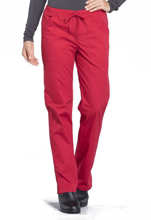 Picture of WW160 - Mid Rise Straight Leg Drawstring Pant