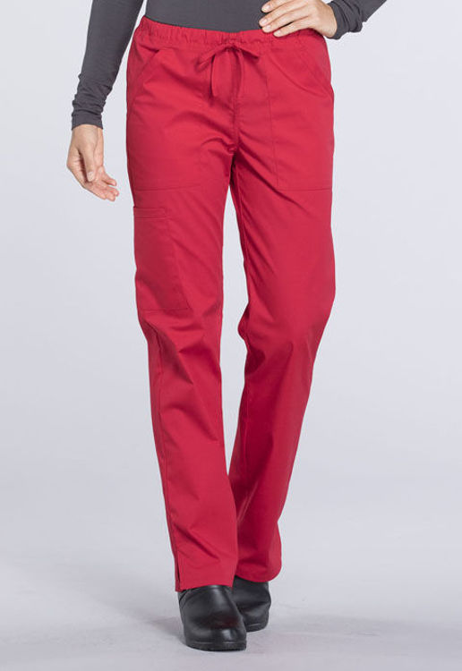 Picture of WW160 - Mid Rise Straight Leg Drawstring Pant