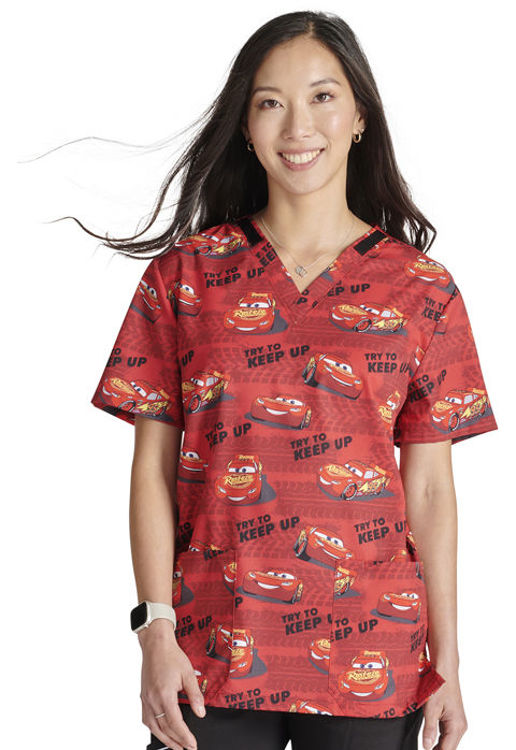 Picture of TF728 - Unisex V-Neck Print Top
