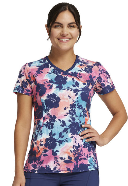 Picture of CK608 - Mock Print Wrap Top