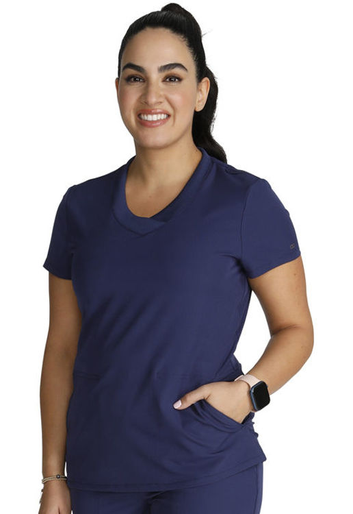 Picture of CKA669 - Stylized V-Neck Top