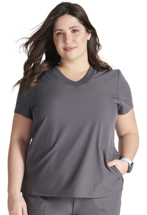 Picture of CKA669 - Stylized V-Neck Top