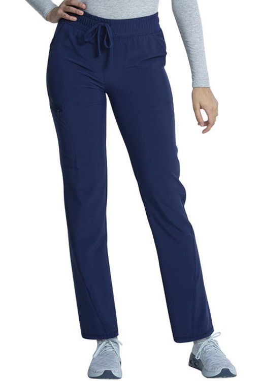 Picture of CKA184 - Mid Rise Tapered Leg Drawstring Pant