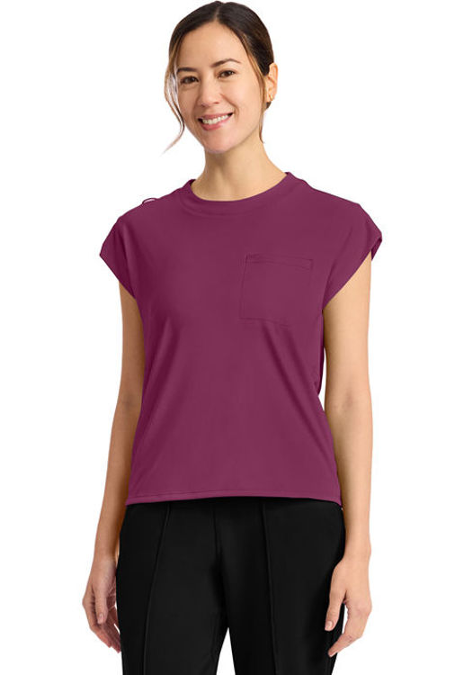 Picture of CK936 - Women's 1-Pocket Crew Neck Top