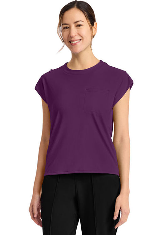 Picture of CK936 - Women's 1-Pocket Crew Neck Top