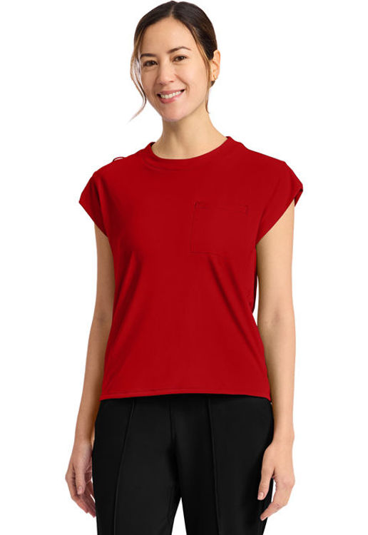 Picture of CK936 - Women's 1-Pocket Crew Neck Top