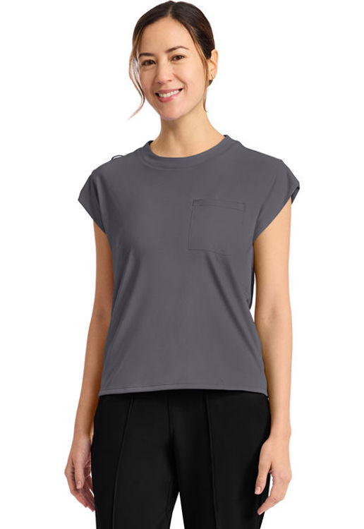 Picture of CK936 - Women's 1-Pocket Crew Neck Top
