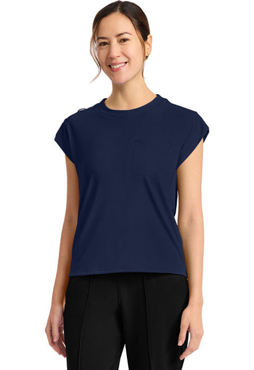 Picture of CK936 - Women's 1-Pocket Crew Neck Top