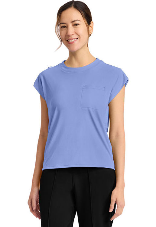 Picture of CK936 - Women's 1-Pocket Crew Neck Top
