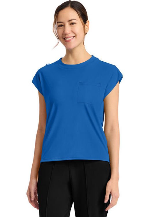 Picture of CK936 - Women's 1-Pocket Crew Neck Top