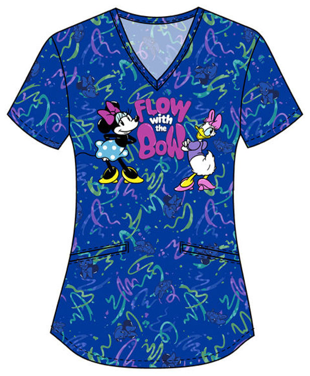 Picture of TF737 - V-Neck Print Top