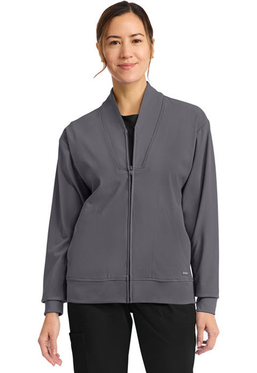 Picture of CK353 - Women's Zip-Up Warm-Up Jacket