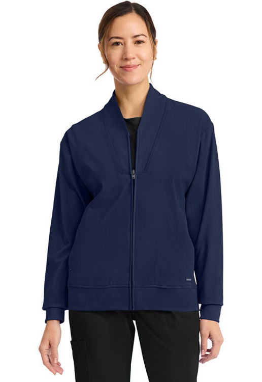 Picture of CK353 - Women's Zip-Up Warm-Up Jacket
