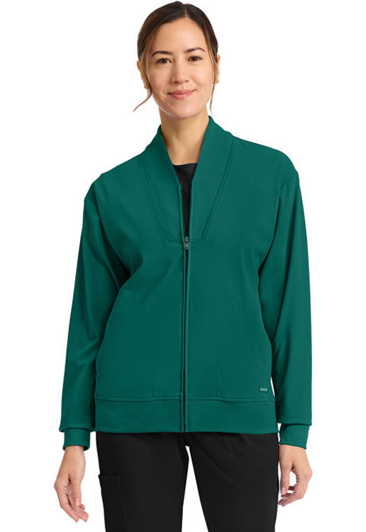 Picture of CK353 - Women's Zip-Up Warm-Up Jacket
