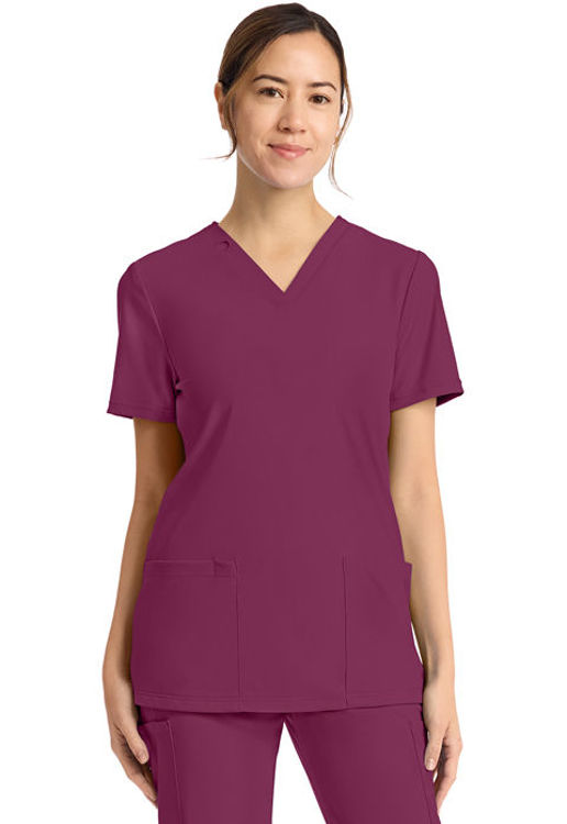 Picture of CK832 - Women's 2-Pocket V-Neck Top