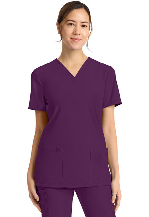 Picture of CK832 - Women's 2-Pocket V-Neck Top
