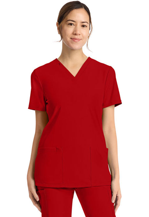 Picture of CK832 - Women's 2-Pocket V-Neck Top