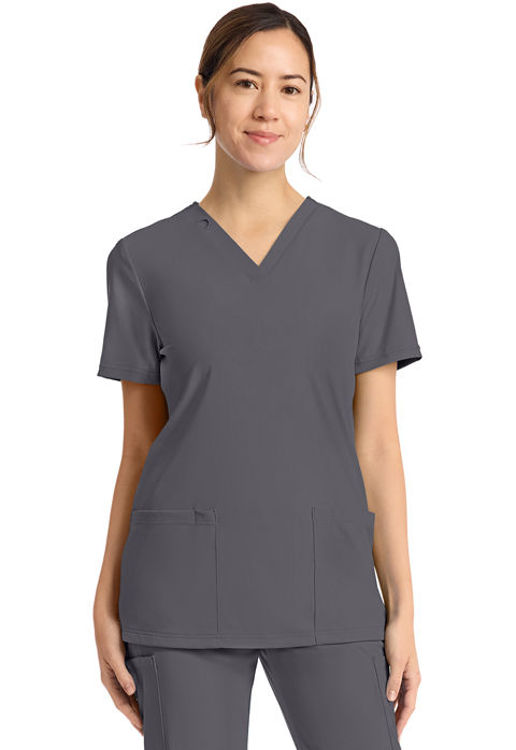Picture of CK832 - Women's 2-Pocket V-Neck Top