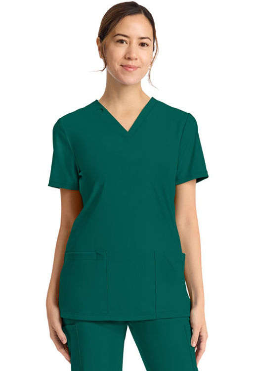 Picture of CK832 - Women's 2-Pocket V-Neck Top