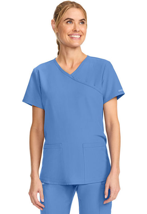 Picture of CK701 - Maternity Mock Wrap V-Neck Top