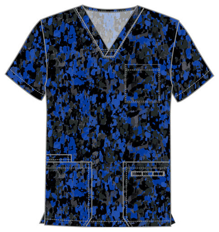Picture of CK691 - Unisex V-Neck Print Top