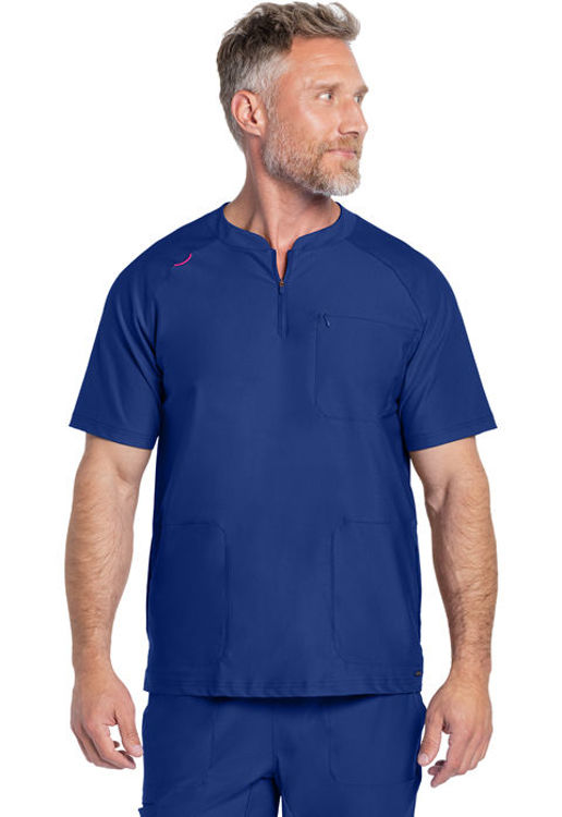 Picture of CK812 - Men's Quarter Zip Henley Top
